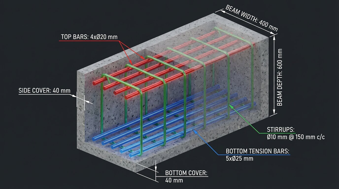 3D reinforcement model from GPR scanning
